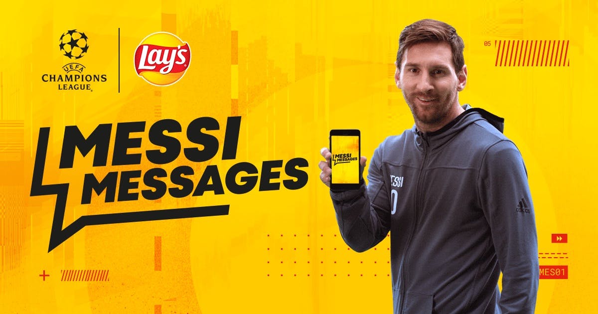 Lay's AI 'Messi Messages' tool amplifies brand's football sponsorship